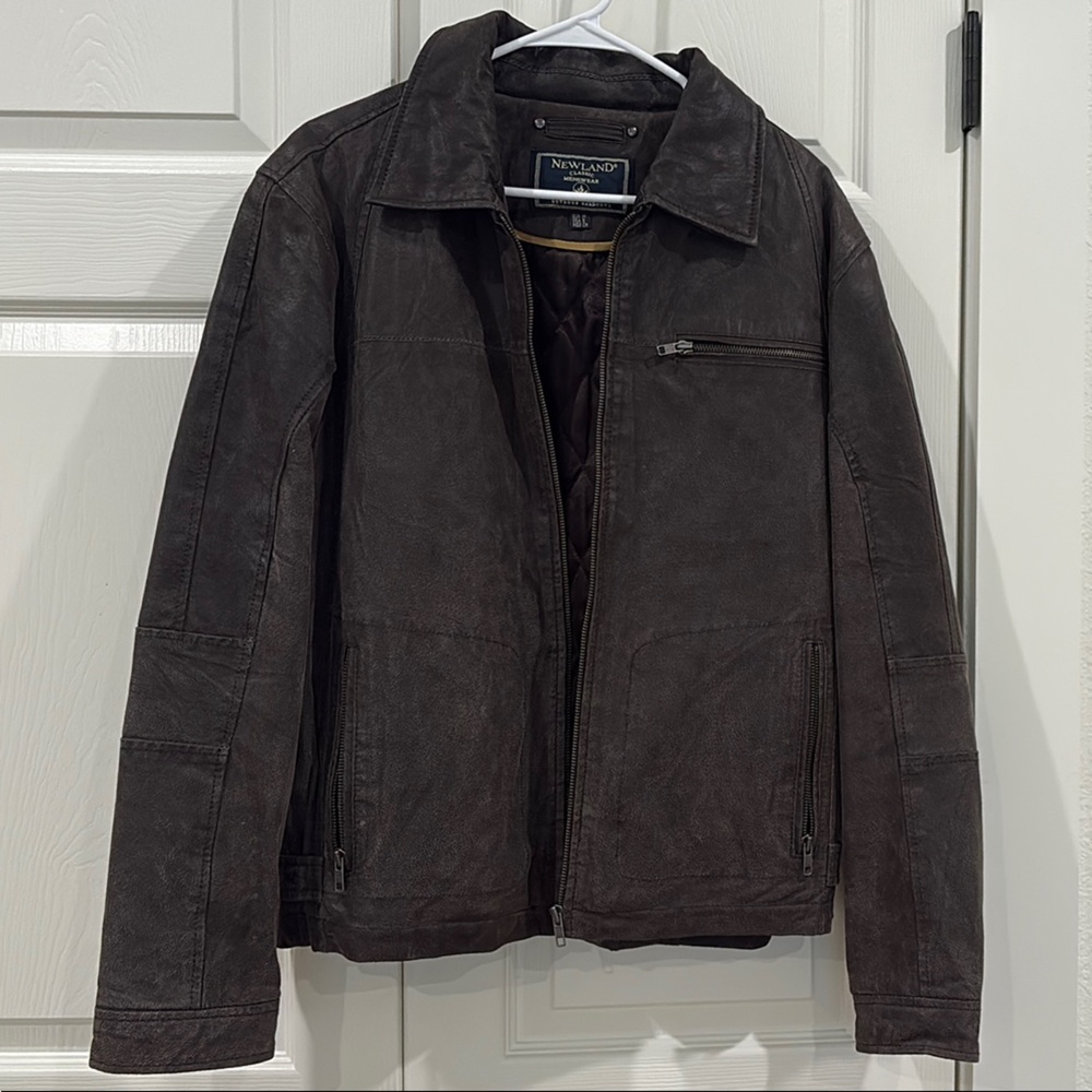 Men's Brown Leather Jacket